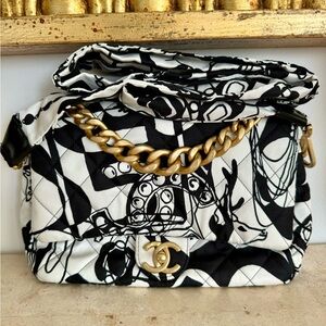 Chanel Deer Coco 2022 Printed Flap Bag Mini